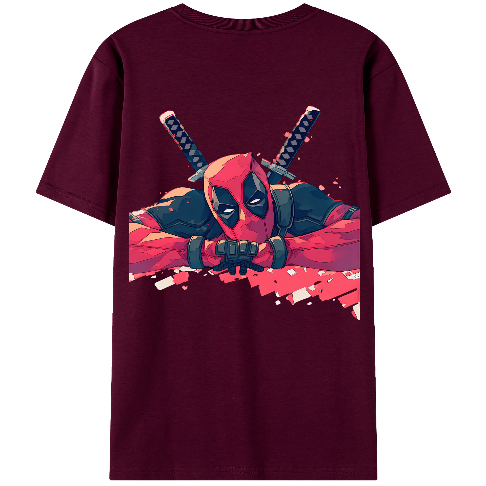 （画像用） Deadpool デッドプール レディース半袖Tシャツ(バックプリント)